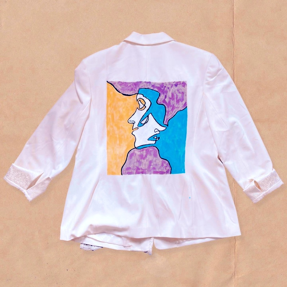 ‘French Me’ Oversized Blazer w. Lace